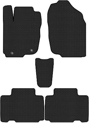 Коврики ЭВА "Сота" для Toyota Rav4 IV (suv / XA40) 2012 - 2015, черные, 5шт.