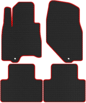 Коврики ЭВА "Ромб" для Infiniti Fx35 (suv) 2008 - 2011, черные, 4шт.