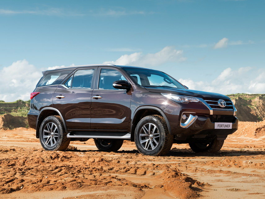 Коврики ЭВА "EVA ромб" для Toyota Fortuner II (suv / AN160) 2015 - Н.В., серые, 4шт.