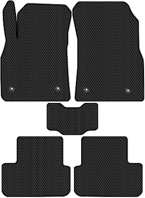 Коврики "EVA сота" в салон Chevrolet Cruze I (универсал / J308) 2012 - 2015, черные 5шт.