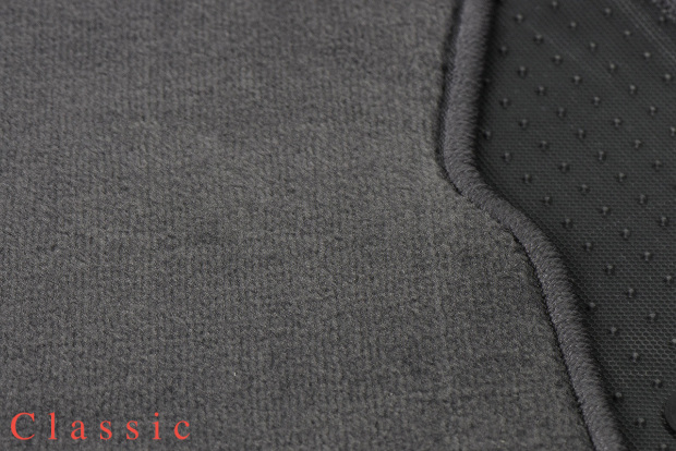 Коврики текстильные "Классик" для Ford Fiesta (хэтчбек 5 дв / Mk7) 2013 - 2019, темно-серые, 5шт.