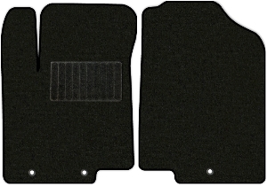 Коврики текстильные "Стандарт" для Hyundai Solaris I (седан / RB) 2010 - 2014, черные, 2шт.