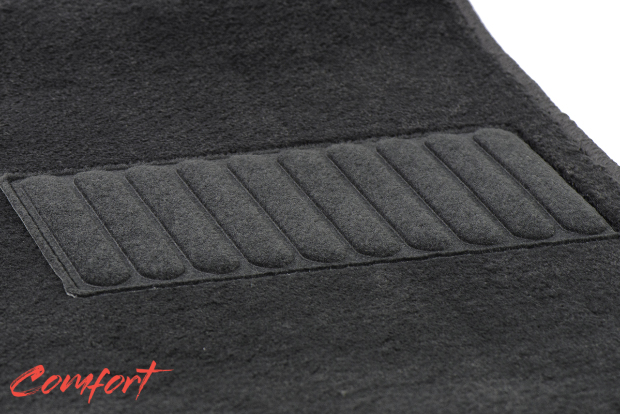 Коврики текстильные "Комфорт" для Peugeot 206 (хэтчбек 5 дв) 2003 - 2009, темно-серые, 4шт.